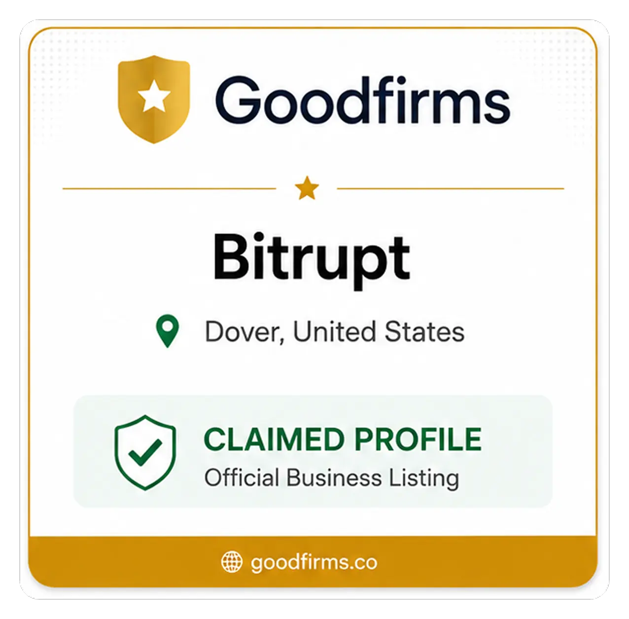 GoodFirms Verified Badge