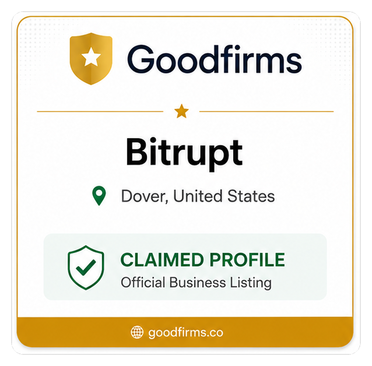 GoodFirms Verified Badge